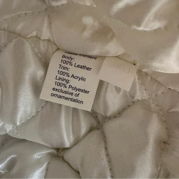 Unisex NWT Screamer Trapper Aviator Hat White Fur Winter Warm Leather Ski Snow - Picture 8 of 10